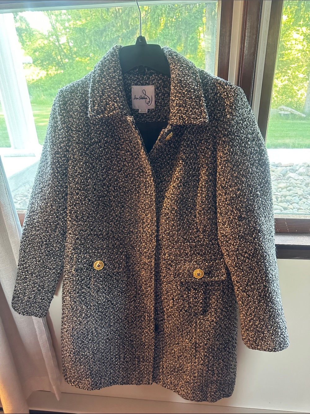 Women's Black & White Sam Edelman Coat